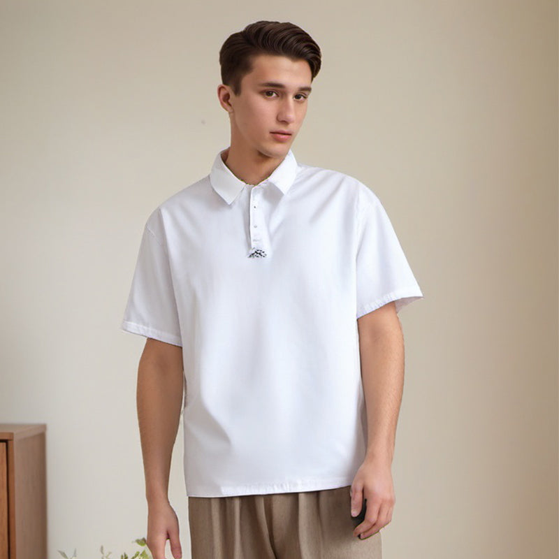Unisex Polo Shirt Half Sleeve T-Shirt Men's Loose