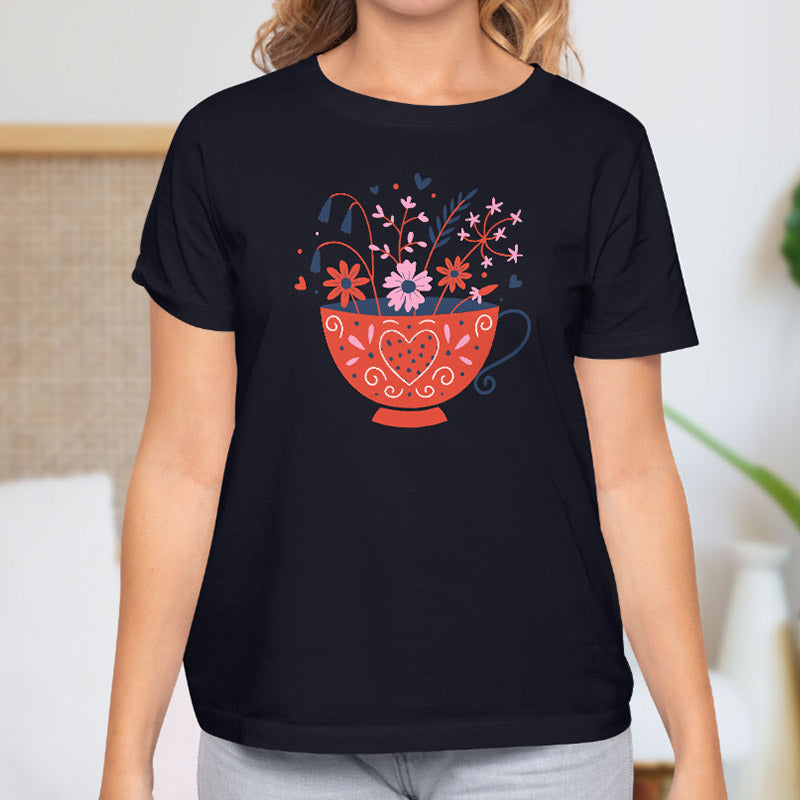 Valentine's Day T-Shirts Couple Love Print Sweet Style