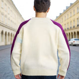 Men Sweater Autumn Retro V-neck Knitwear