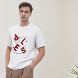 Men T Shirts Letter Print Short-Sleeve T-shirt