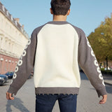 Men Sweater Autumn and Winter round Neck Sweater Male