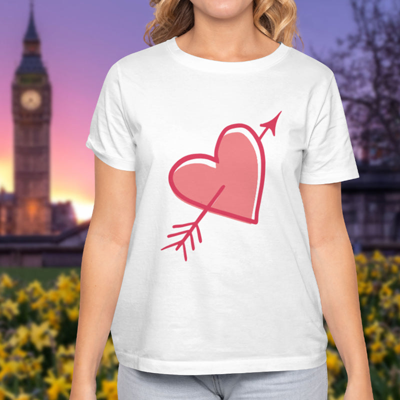 Valentine's Day T-Shirts Couple Love Print Sweet Style