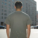 Men T Shirts Retro Washed Distressed Loose