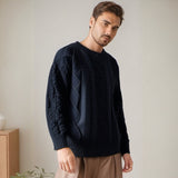 Men Sweater Winter Embroidery Cardigan