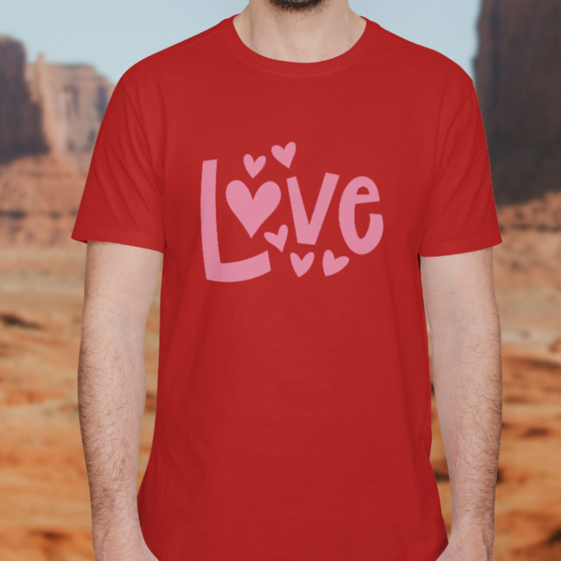 Valentine's Day T-Shirts Couple Love Print Sweet Style