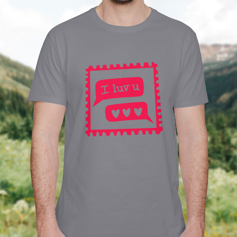 Valentine's Day T-Shirts Couple Love Print Sweet Style