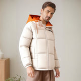 Men Jacket Cotton-Padded Coat Men's Winter Coat