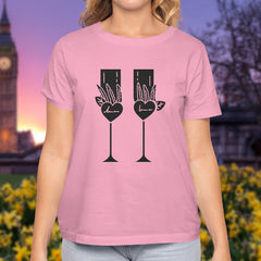 Valentine's Day T-Shirts Couple Love Print Sweet Style