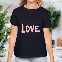 Valentine's Day T-Shirts Couple Love Print Sweet Style