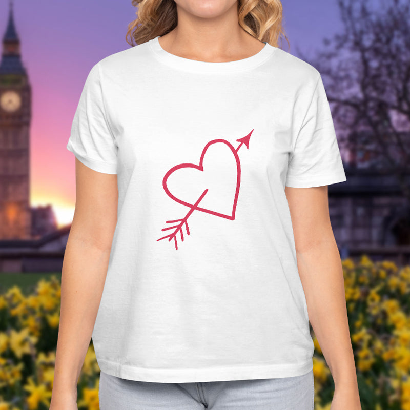 Valentine's Day T-Shirts Couple Love Print Sweet Style