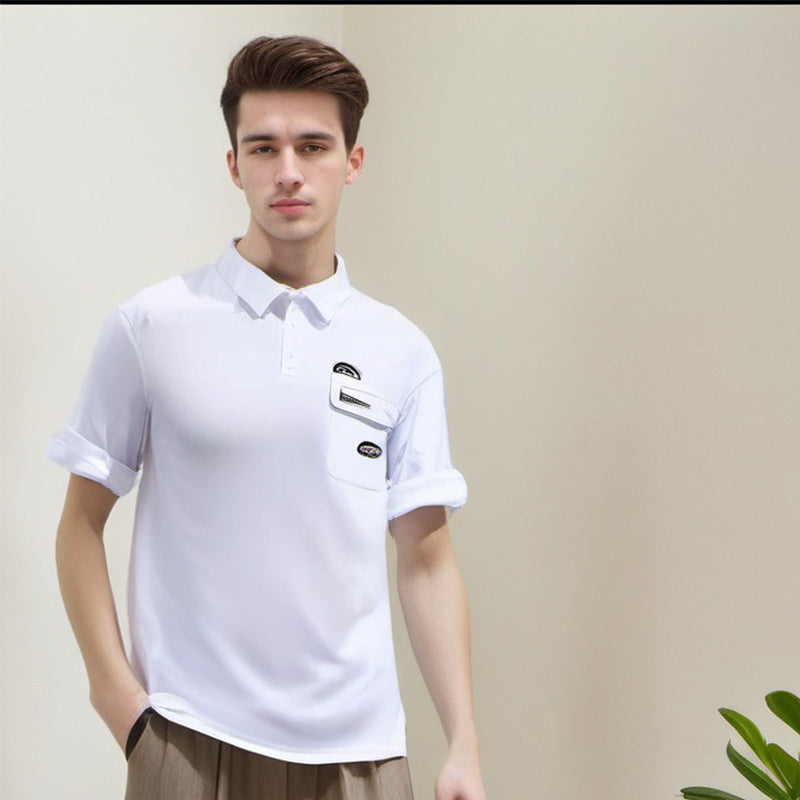 Unisex Polo Shirt Casual Men Summer Loose