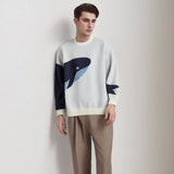 Men Sweater Autumn and Winter Leisure Loose