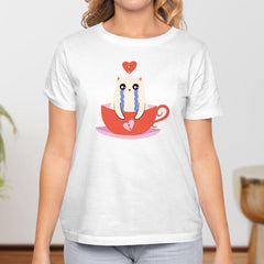 Valentine's Day T-Shirts Couple Love Print Sweet Style