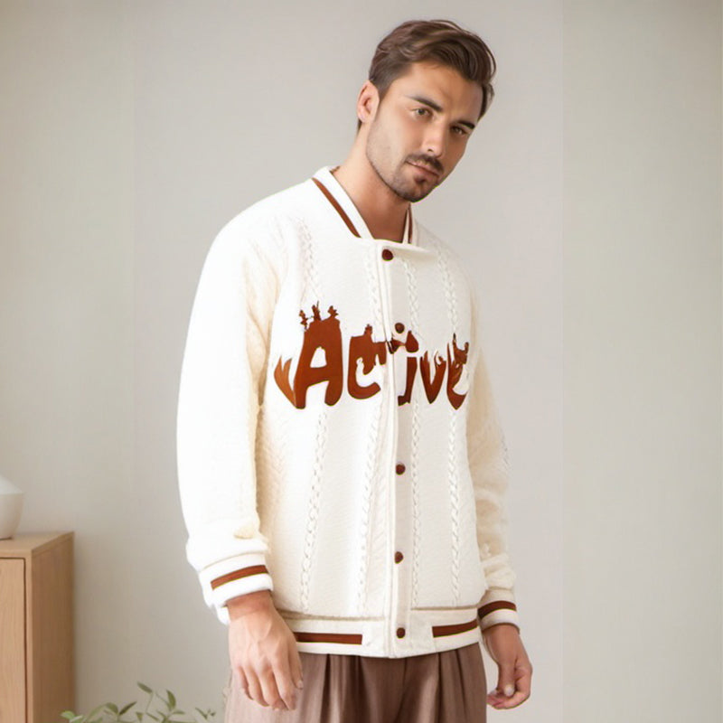 Men Jacket Baseball Uniform Cotton Clothes