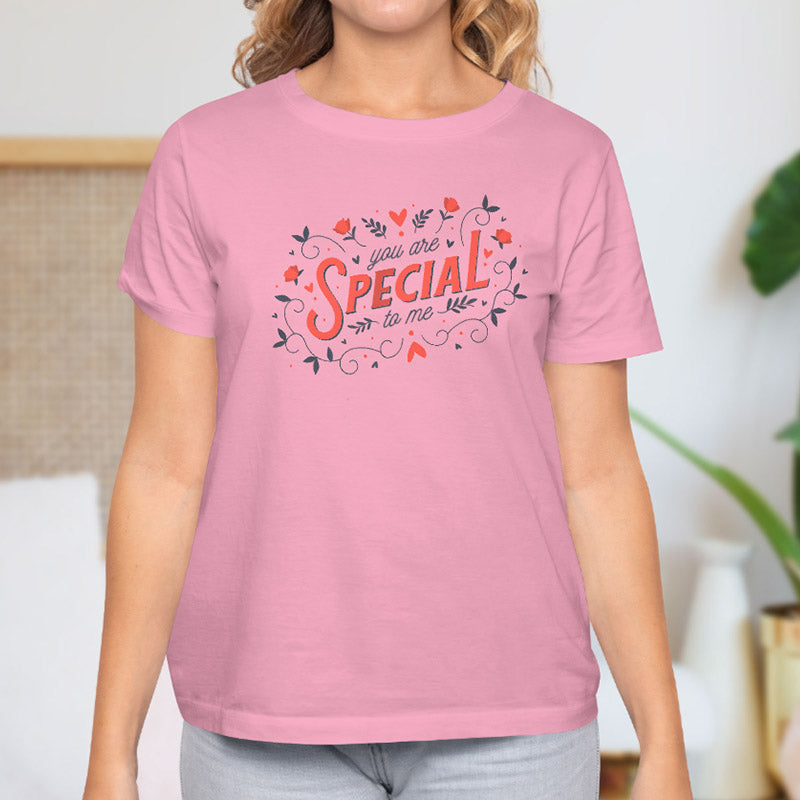 Valentine's Day T-Shirts Couple Love Print Sweet Style