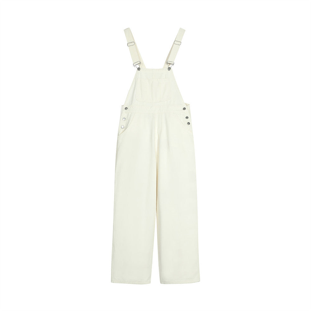 Overalls Men Jumpsuit Casual Denim Overalls Men's Ins American Street Fashion Simple Straight Trousers Jumpsuit