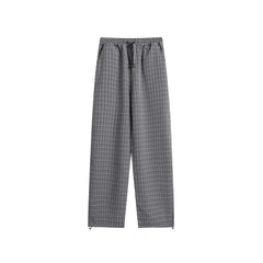Unisex Sweatpants Vintage Plaid Casual Pants for Men and Women