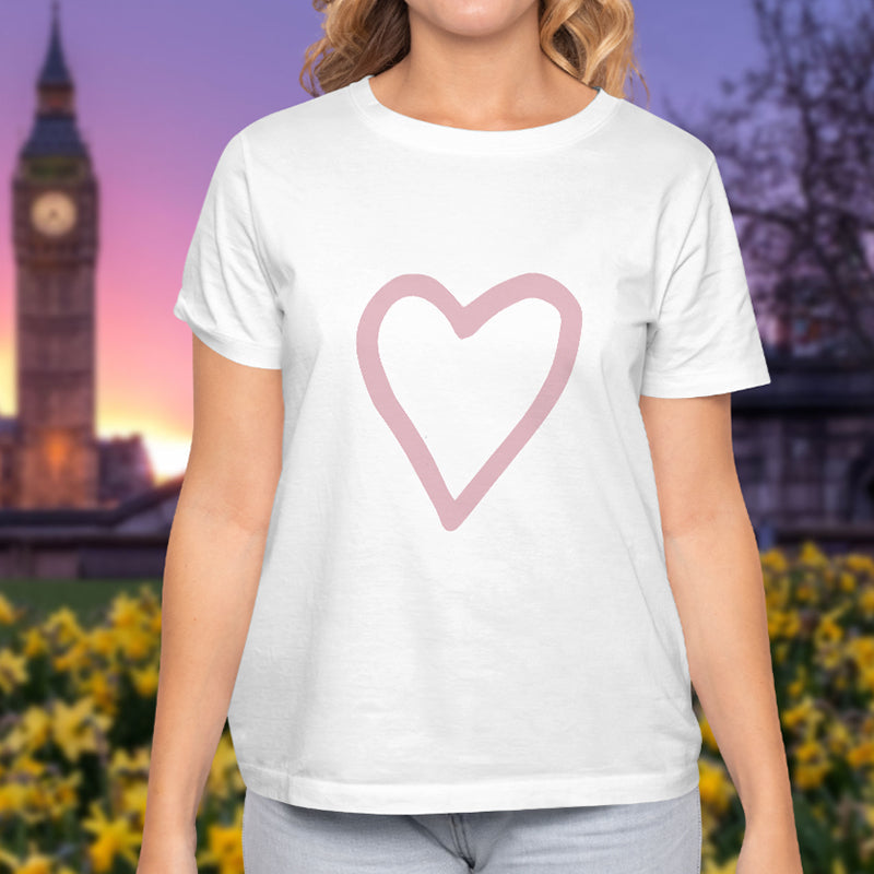 Valentine's Day T-Shirts Couple Love Print Sweet Style