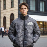 Men Jacket Flocking Warm Quilted Jacket