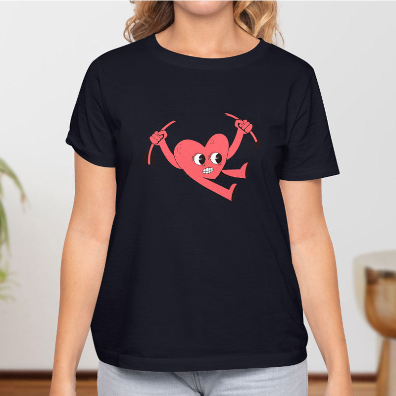 Valentine's Day T-Shirts Couple Love Print Sweet Style
