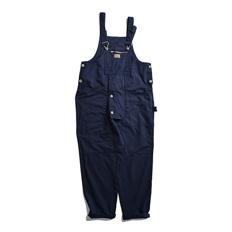 Overalls Men Jumpsuit Amekaji Suspender Pants Men Fashion Brands Japanese Style Workwear Suspenders Loose
