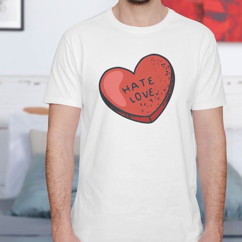 Valentine's Day T-Shirts Couple Love Print Sweet Style
