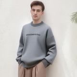 Men Sweater Autumn and Winter round Letters