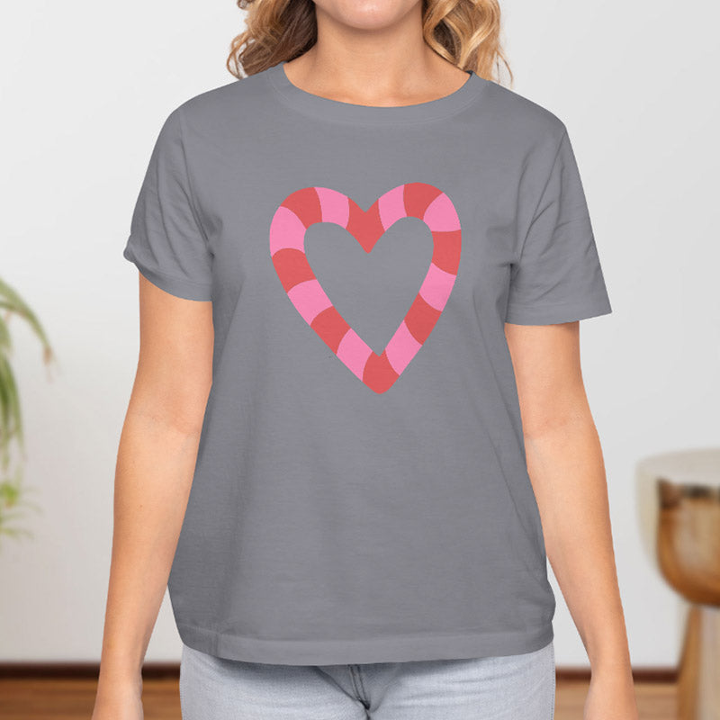 Valentine's Day T-Shirts Couple Love Print Sweet Style