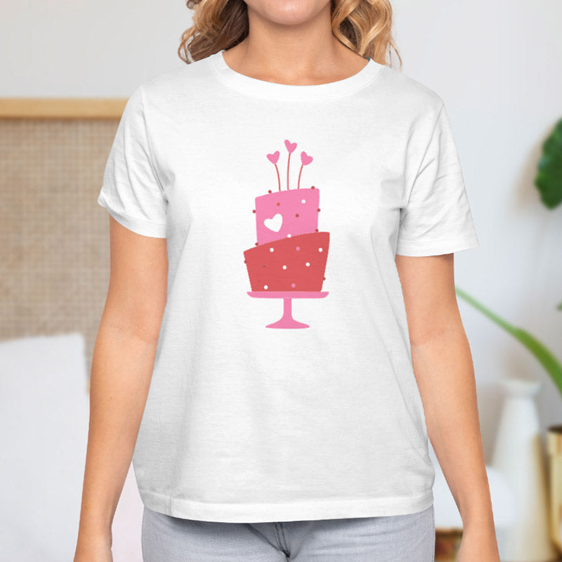 Valentine's Day T-Shirts Couple Love Print Sweet Style