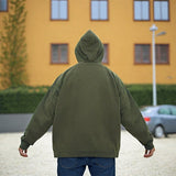 Mens Hoodie Outdoor Vintage Loose Loose