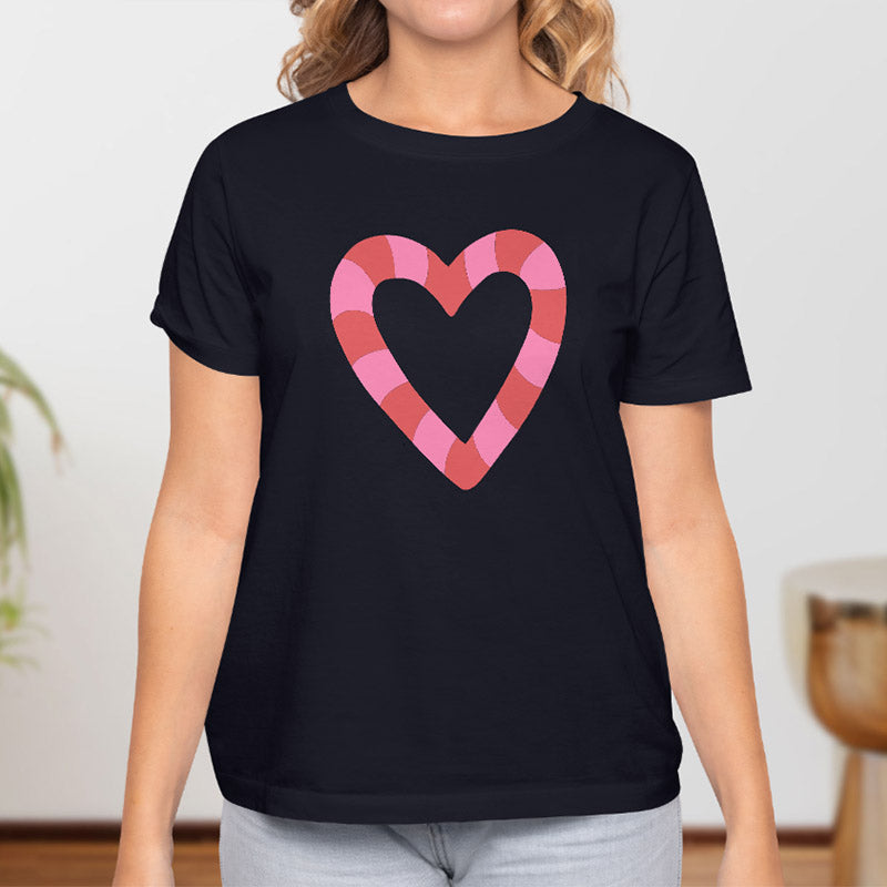 Valentine's Day T-Shirts Couple Love Print Sweet Style