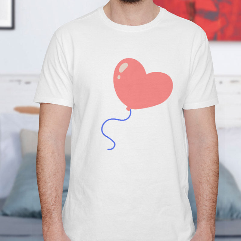 Valentine's Day T-Shirts Couple Love Print Sweet Style