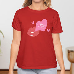 Valentine's Day T-Shirts Couple Love Print Sweet Style