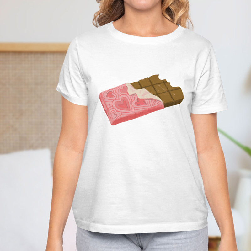 Valentine's Day T-Shirts Couple Love Print Sweet Style