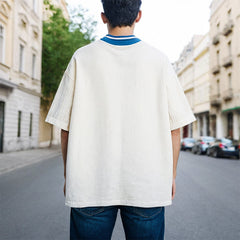 Unisex Polo Shirt Vintage Half Sleeve Top