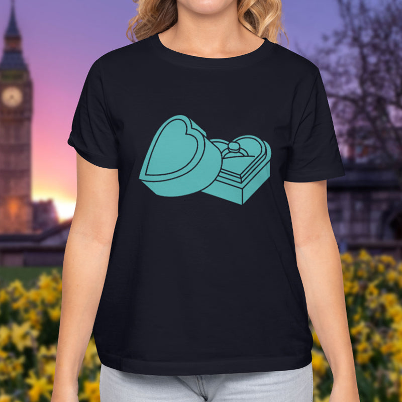 Valentine's Day T-Shirts Couple Love Print Sweet Style