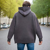 Men Sweater Knitted Loose Zipper