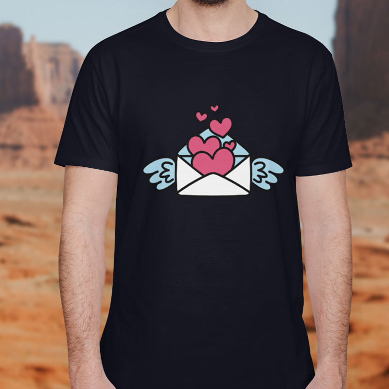 Valentine's Day T-Shirts Couple Love Print Sweet Style